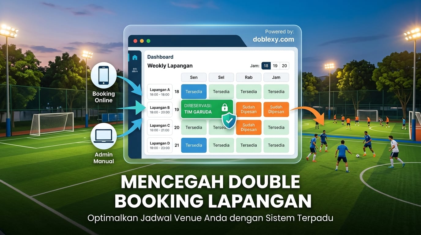 Cara Menghindari Double Booking Lapangan Futsal dan Mini Soccer